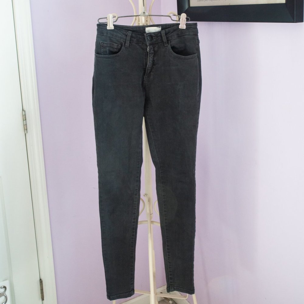 American Vintage Charcoal High-Waisted Skinny Jeans